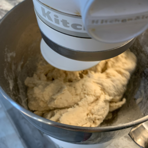 mixing oatmeal dough