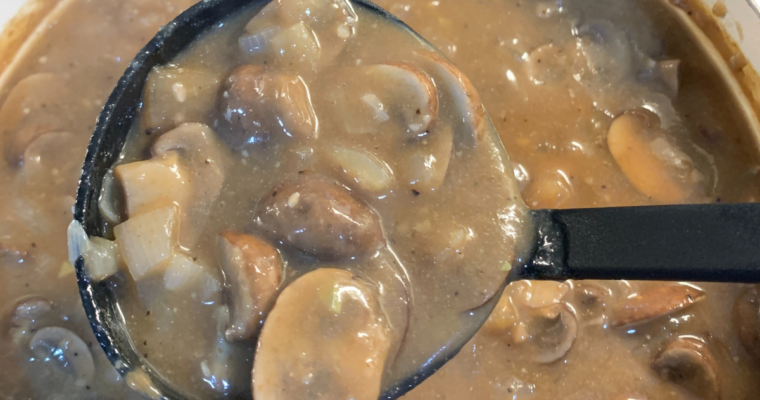 Mushroom Gravy-Vegan