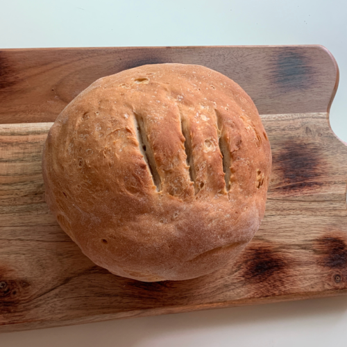 Potato Bread on cutting board