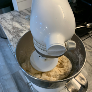 Mixing dough