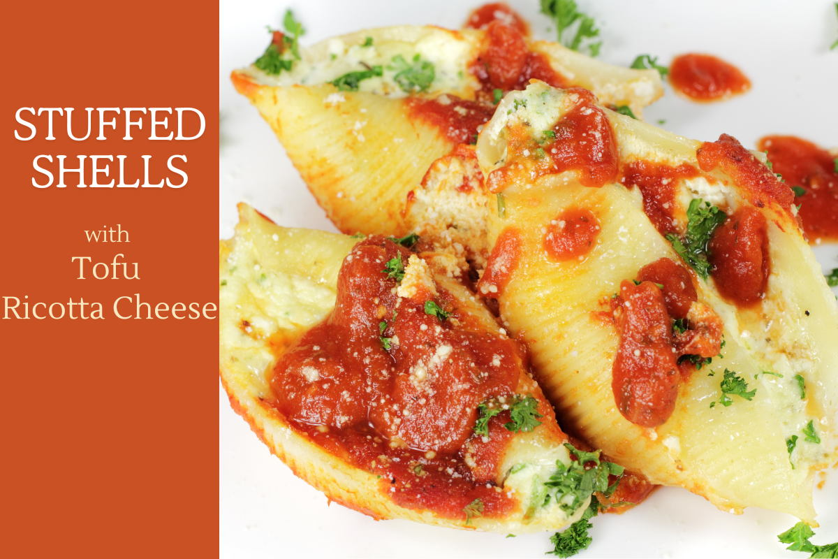 Vegan Stuffed Shells Recipe: Tofu Ricotta & Homemade Marinara Sauce