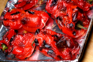 Roasted red peppers