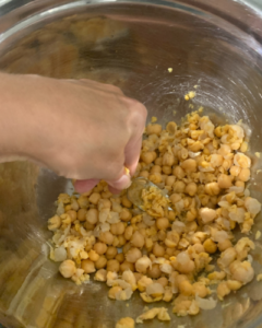 smash chick peas