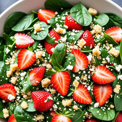 Strawberry Spinach Quinoa Salad