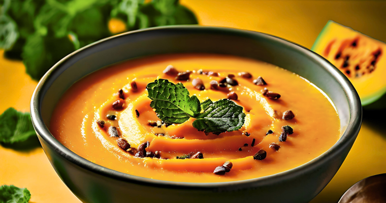 Creamy Pumpkin & Carrot Soup Fall soup recipe