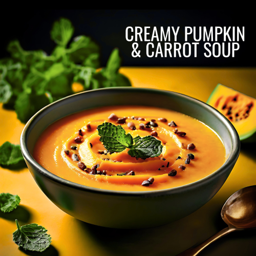 Creamy Pumpkin Carrot Soup Vegan-Fall Soups and Stews