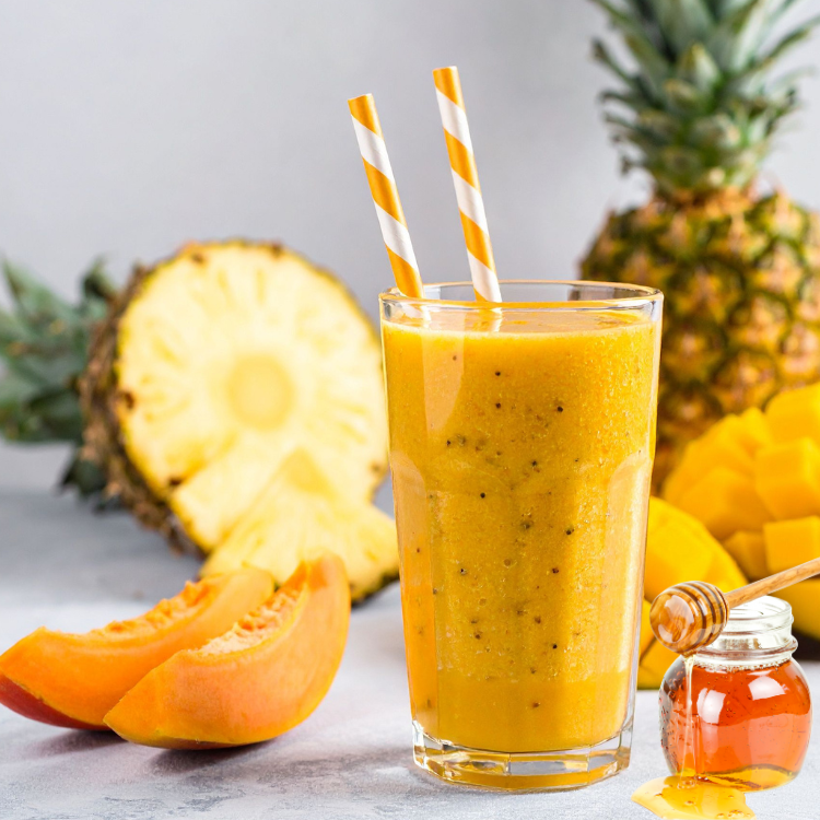 Papaya Pineapple Digestive Smoothie