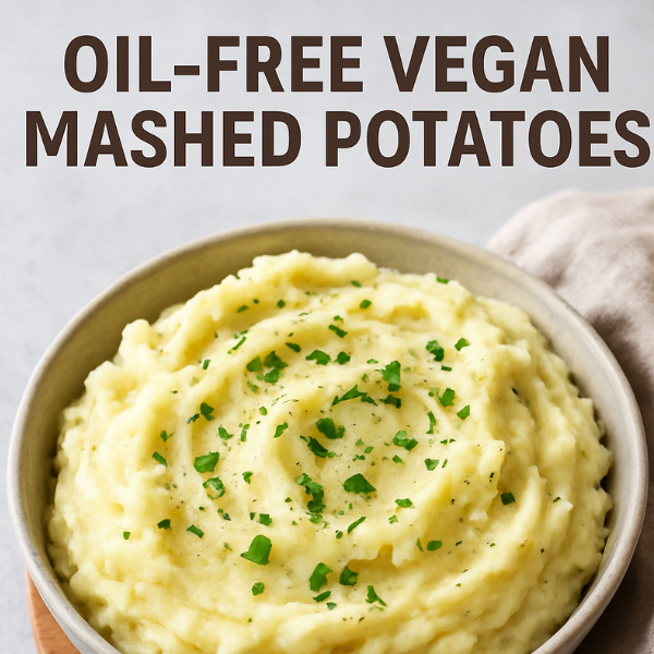 Oil-Free Vegan Mashed Potatoes: Creamy Comfort Without the Guilt