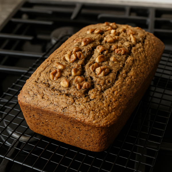 Oil-Free Vegan Banana Bread with Chia- Flax & Walnuts (Kid-Friendly & Heart-Healthy)