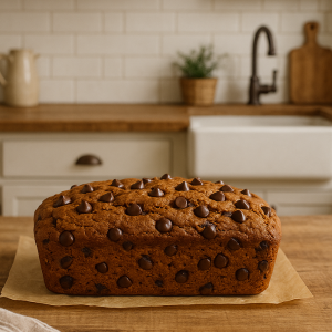 Oil-Free Vegan Pumpkin Chocolate Chip Bread Recipe